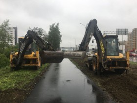 Новоселье, обустроиство газона 