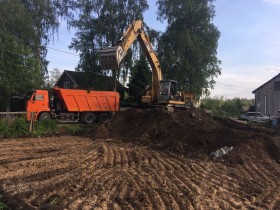 Приозерск, работы по благоустройству участка ИЖС