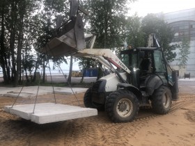 Аренда экскаватора-погрузчика Terex 970 в Санкт-Петербурге 