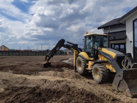 Планировка участка, ландшафтные работы в Деревня в Аннинском городском поселении Ломоносовского района Ленинградской области.
