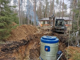 Монтаж колодцев, септиков, земляные работы любой сложности, Аренда спецтехники в Спб 